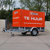 Aanhanger met huif 1-as Geremd